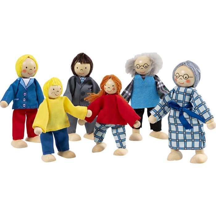 Dockfamilj, H: 9-11 cm, 6 st./ 1 förp.