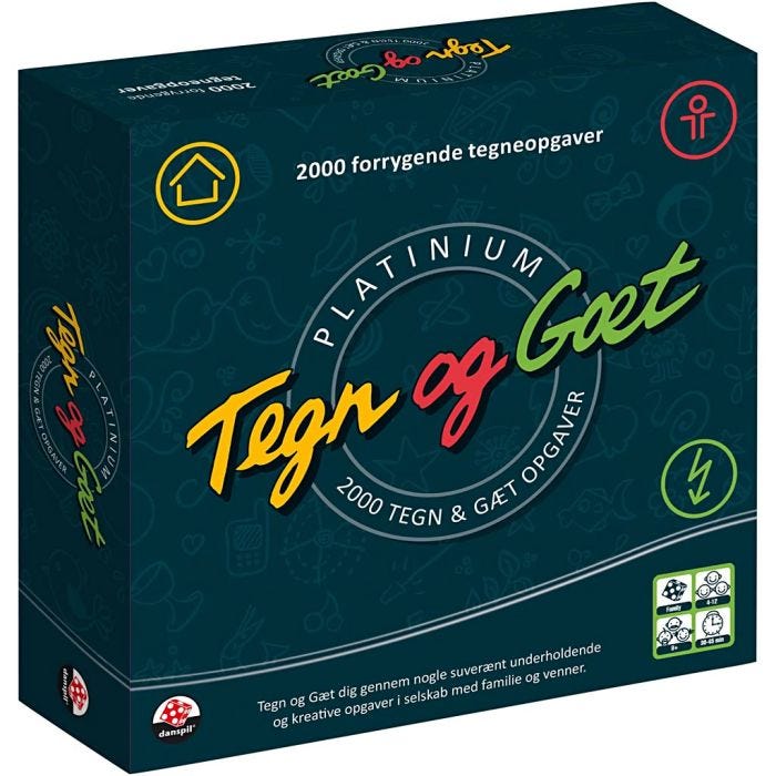 Danspil Teckna och Gissa platinum, DK, NO, SE, FI, 1 st.