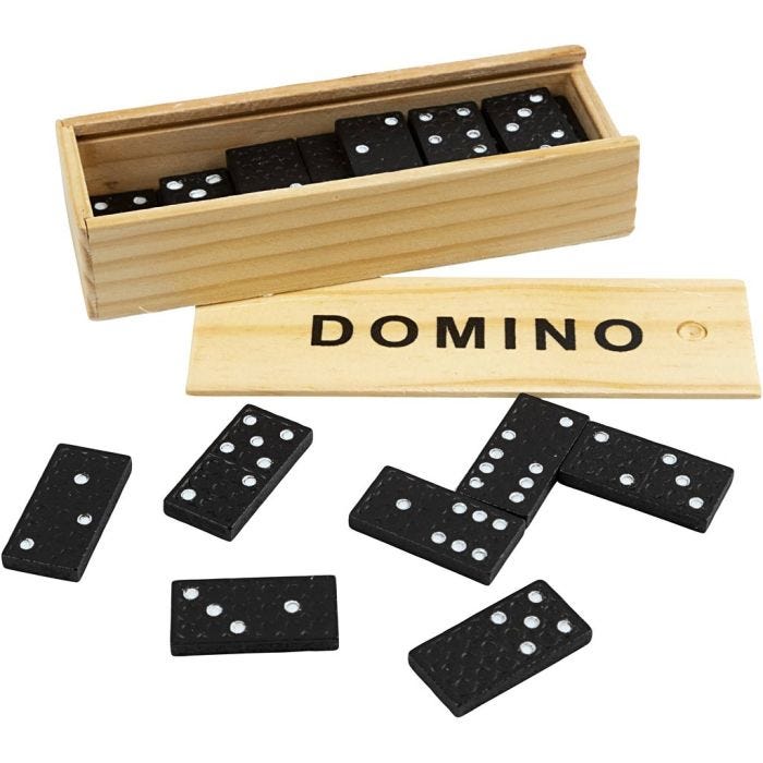 Domino, DK, 28 brickor, 1 st.
