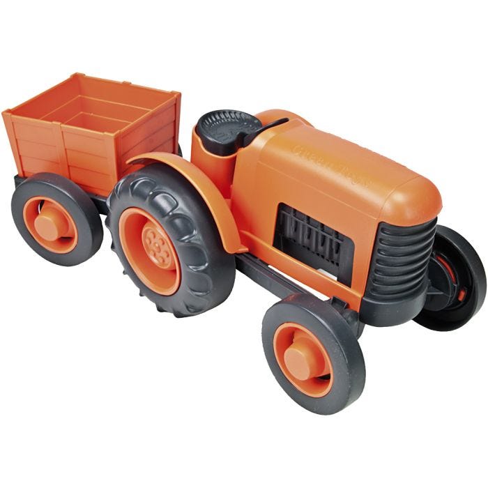 Green Toys, Traktor med trailer, stl. 30 cm, 1 set