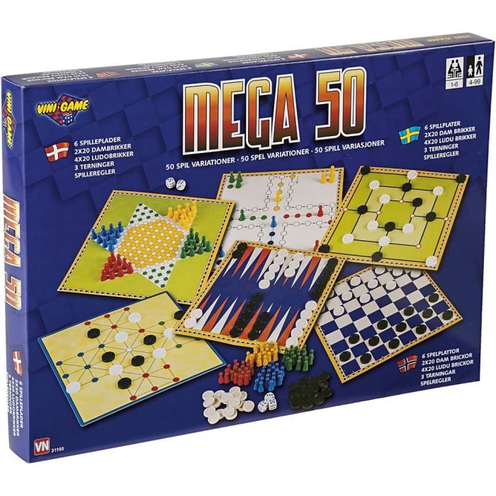 Mega 50 spelsamling, DK, SE, NO, 1 set