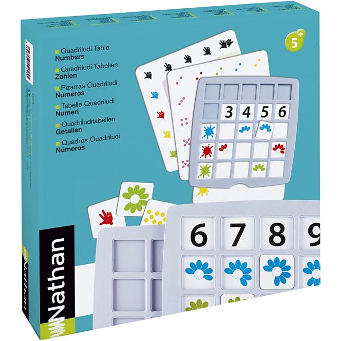 Nathan Quadriludi sifferförståelse, 1 set
