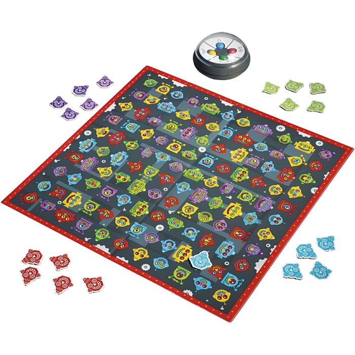 Robot face race, DE, EN, FR, ES, 1 förp., Engelsk text,Tysk text