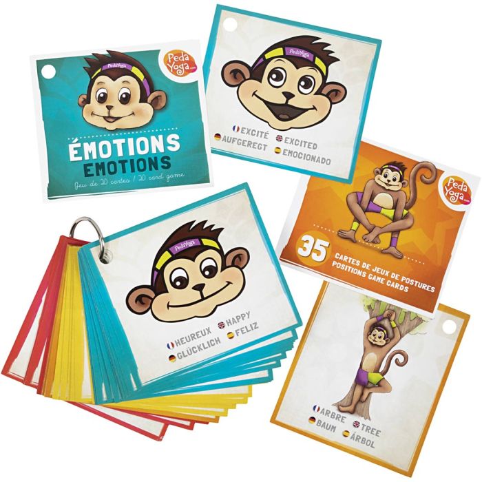 Yoga-Minikort, L: 9 cm, B: 10 cm, 56 st./ 1 förp.