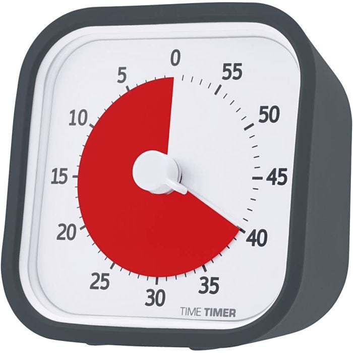 Time Timer® MOD, H: 9 cm, B: 9 cm, stl. 9x9 cm, 1 st.
