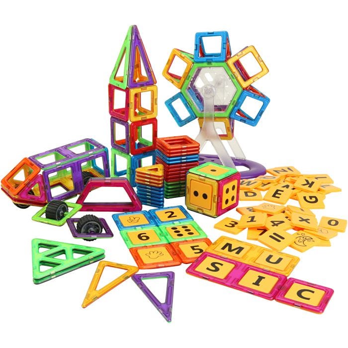 Magnetiskt Konstruktionsset, 332 st./ 1 set