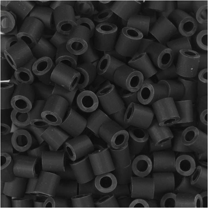 NABBI BioBeads, stl. 5x5 mm, Hålstl. 2.5 mm, medium, svart, 1000 st./ 1 förp.