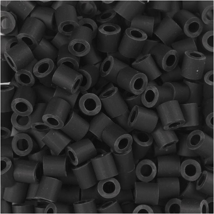 NABBI BioBeads, stl. 5x5 mm, Hålstl. 2.5 mm, medium, svart, 3000 st./ 1 förp.