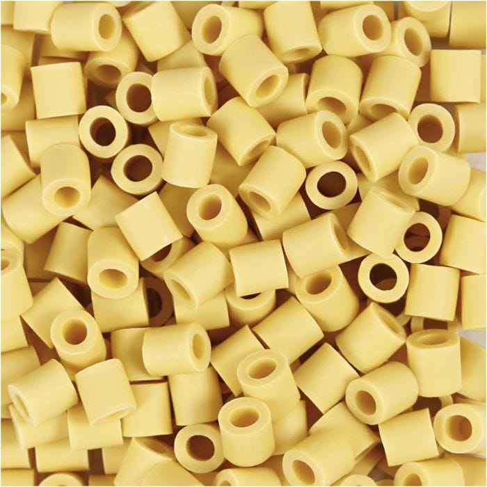 NABBI BioBeads, stl. 5x5 mm, Hålstl. 2.5 mm, medium, gul, 1000 st./ 1 förp.