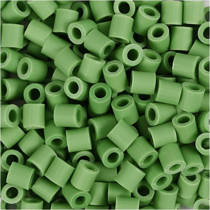 NABBI BioBeads, stl. 5x5 mm, Hålstl. 2.5 mm, medium, grön, 1000 st./ 1 förp.