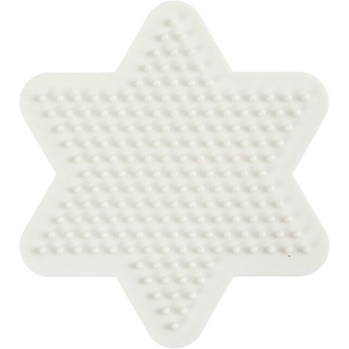 NABBI BioBeads Pärlplatta, stjärn, stl. 9,8x9,8 cm, medium, 1 st.