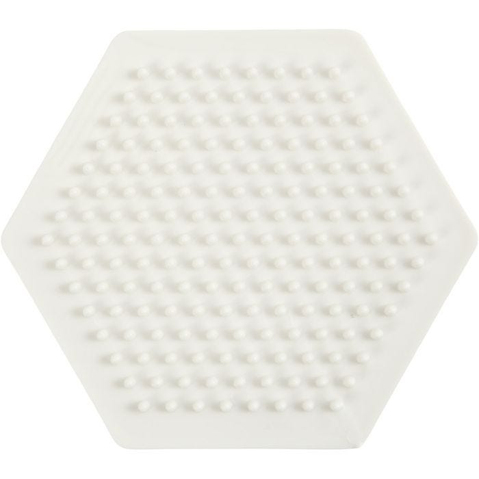NABBI BioBeads Pärlplatta, sexkantig, stl. 8,5x8,5 cm, medium, 1 st.