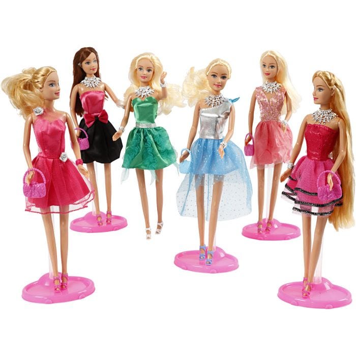 Lucy-docka Fashion, stl. 29 cm, 6 st./ 1 förp.