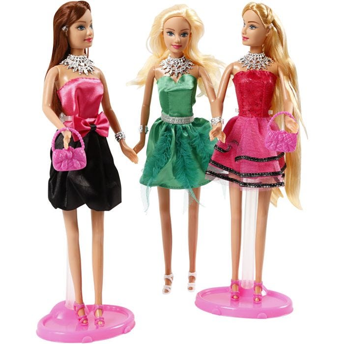 Lucy-docka Fashion, stl. 29 cm, 3 st./ 1 förp.