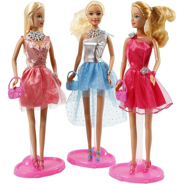 Lucy-docka Fashion, stl. 29 cm, 3 st./ 1 förp.