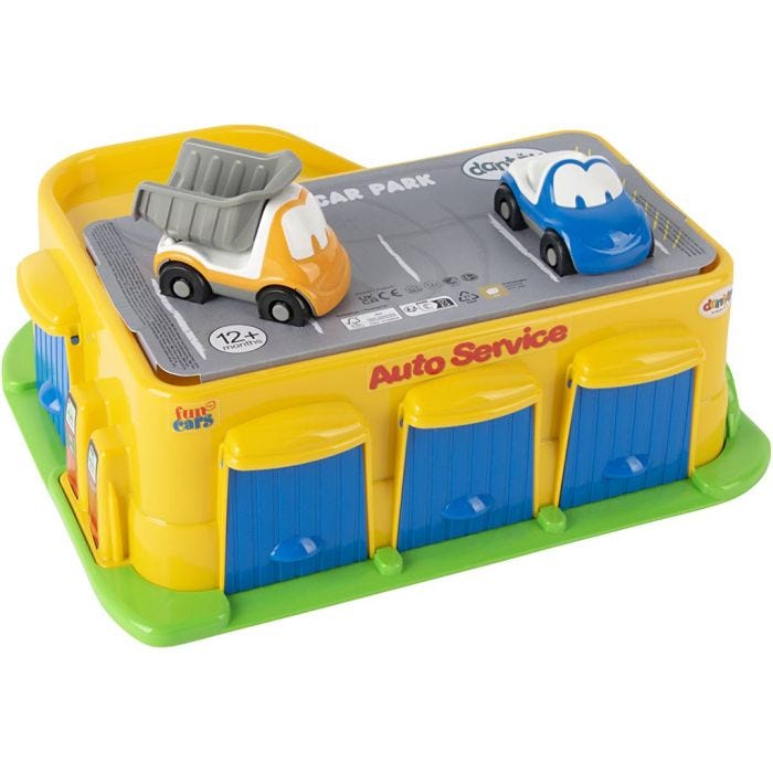 dantoy Fun Car Autoservice, stl. 35x28x17 cm, 1 st./ 1 förp.