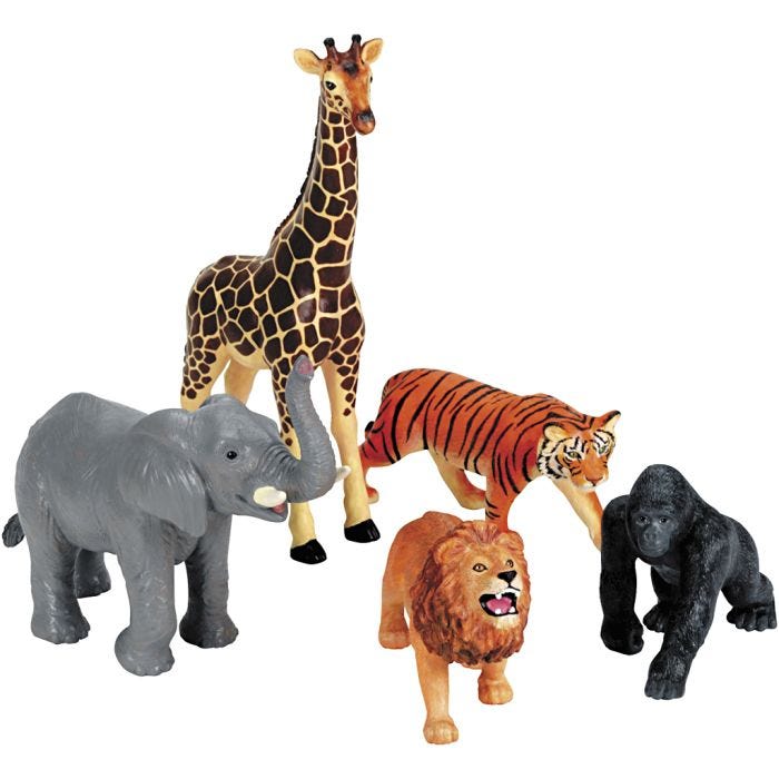 Jumbo Djungelns Djur, 5 st./ 1 förp.