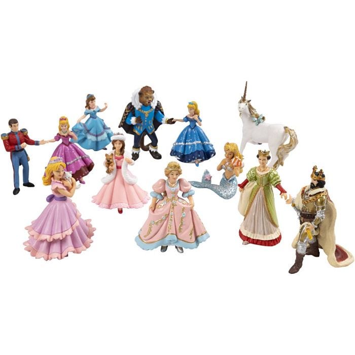 papo Sagofigurer, stl. 6-9 cm, 12 st./ 1 set