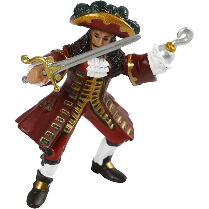papo Pirat Kapten, H: 9 cm, 1 förp.