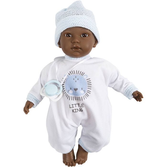 Babydocka med tygkropp, stl. 30 cm, 1 st.