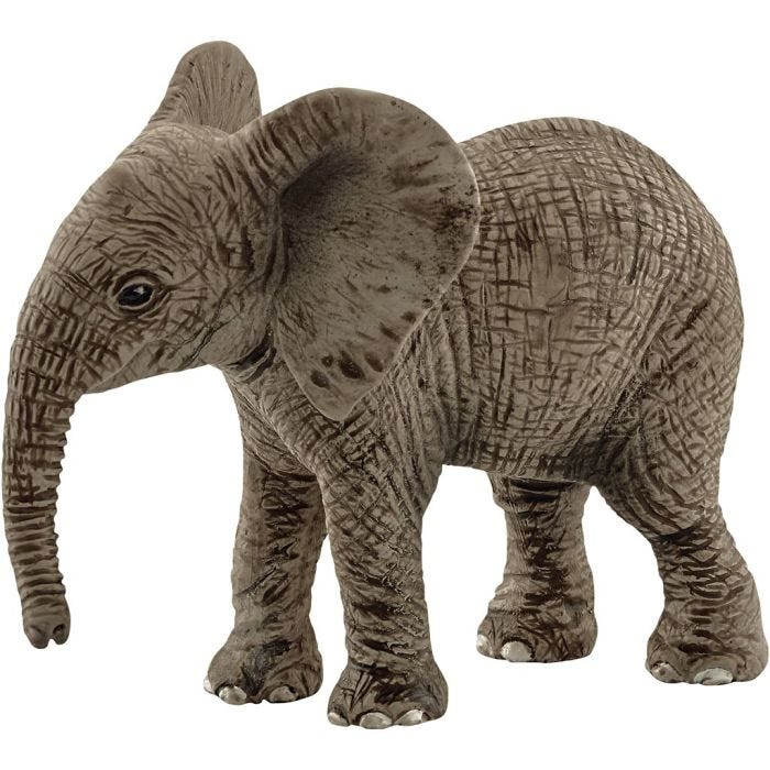 Schleich Vilda djur, Elefantunge, stl. 5,5x6,8x3,5 cm, 1 st.