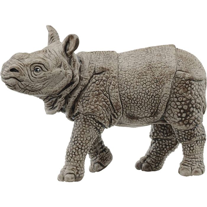 Schleich Vilda djur, Noshörningsunge, stl. 4,7x6+8x2,1 cm, 1 st.