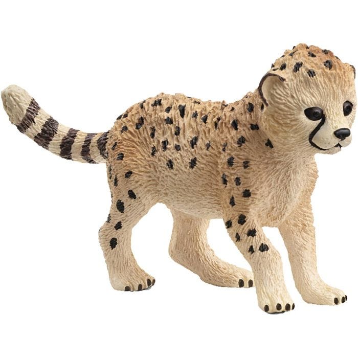 Schleich Vilda djur, Gepardunge, stl. 3,6x4,5x2,4 cm, 1 st.