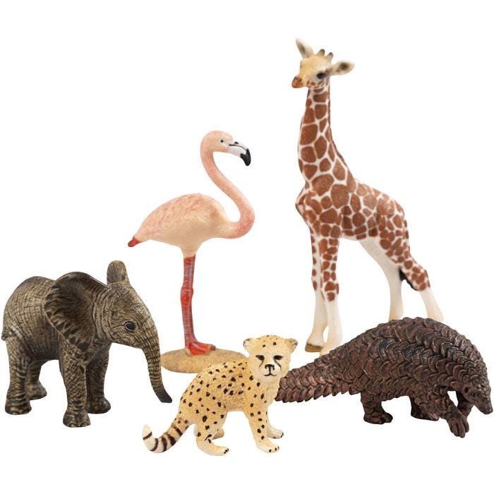 Schleich Vilda djur, Babydjur, stl. 30x13,5x4,5 cm, 1 st.