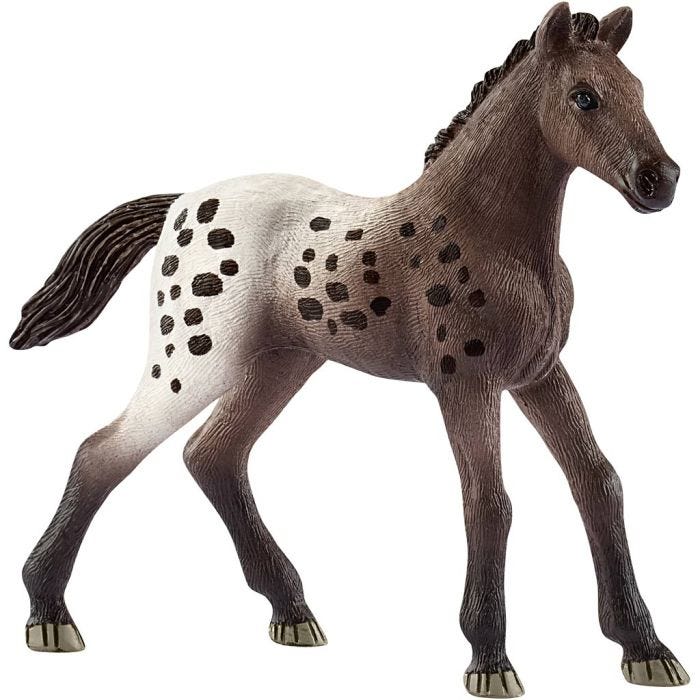 Schleich Hästar, Appaloosa-föl, stl. 8x9,2x2,9 cm, 1 st.
