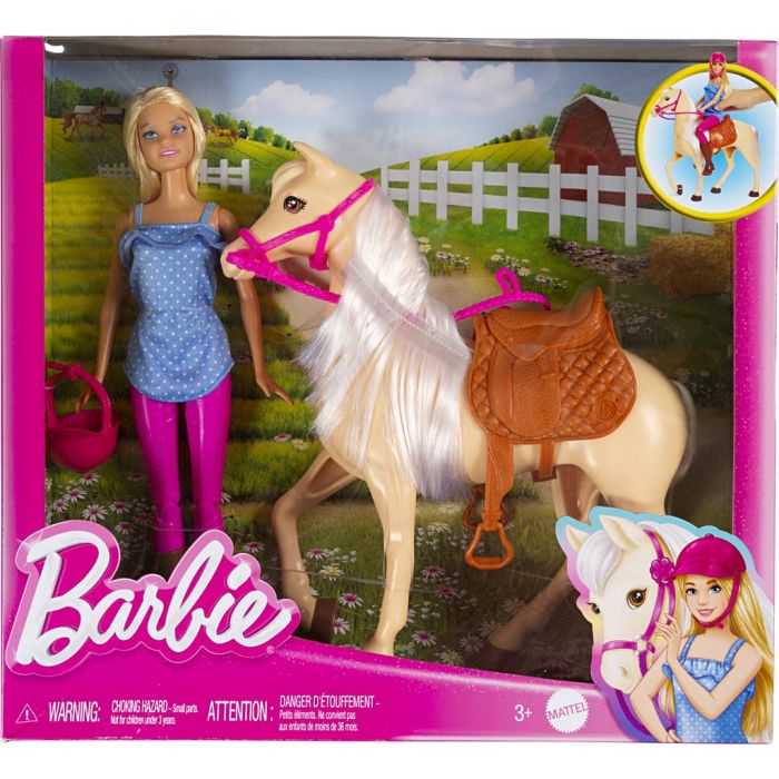 Barbie-Häst m. Ryttare, 2 st./ 1 set