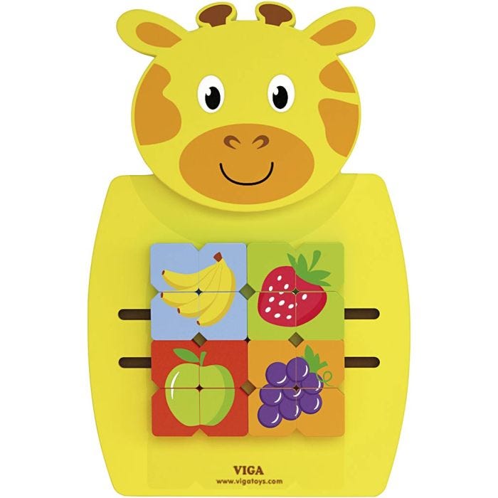 VIGA Aktivitetstavla, Giraff, stl. 36x55x3,5 cm, 1 st.