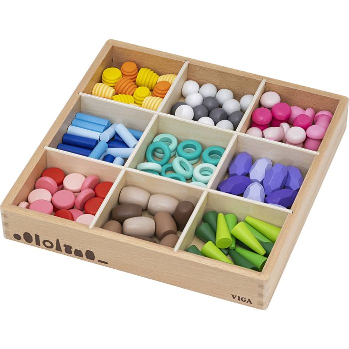 VIGA sorteringsset, stl. 31x31x5 cm, 141 delar/ 1 förp.