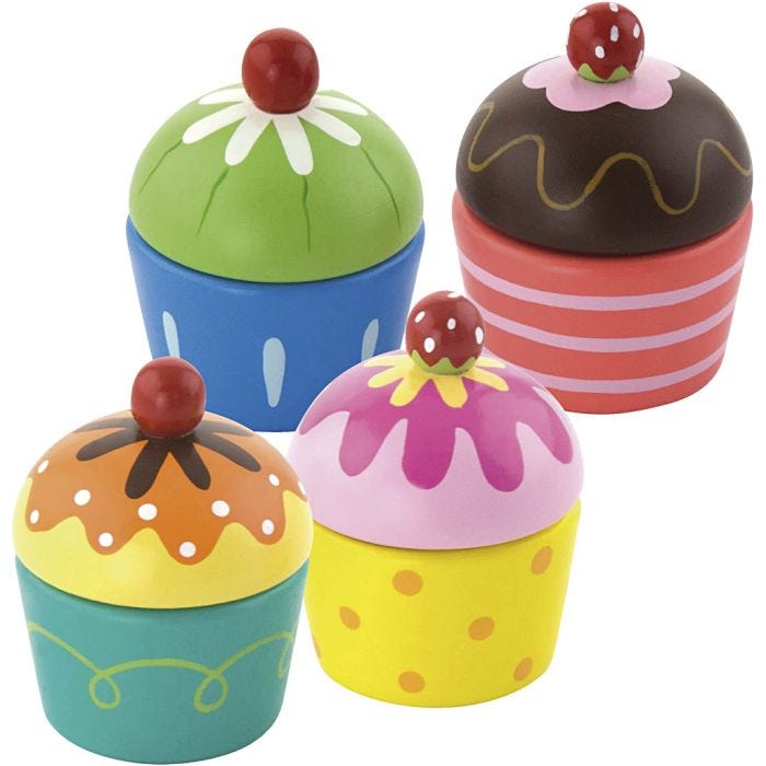 VIGA cupcakes, stl. 4x5,5 cm, 4 delar/ 1 förp.