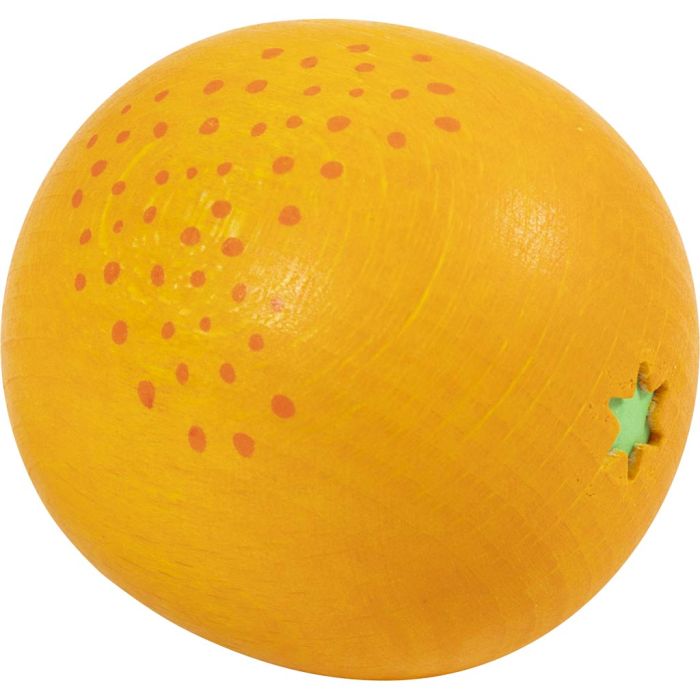 Leksaksmat av trä, Appelsin, stl. 42x42x46 mm, 1 st.