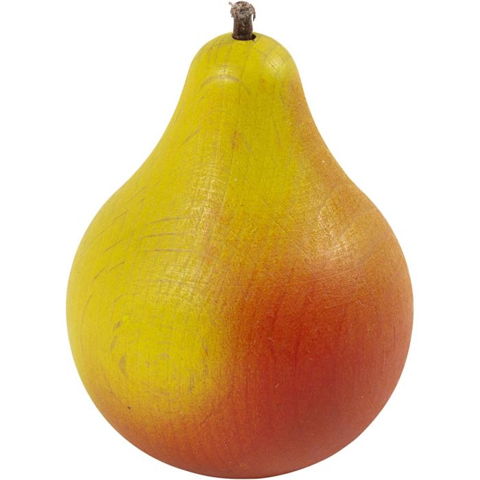 Leksaksmat av trä, Pære, stl. 42x42x67 mm, 1 st.