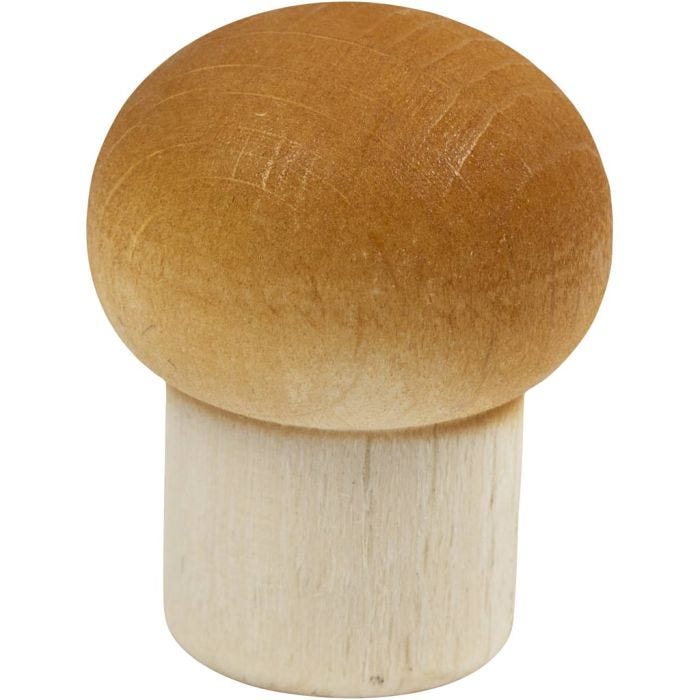 Leksaksmat av trä, Champignon, 1 st.