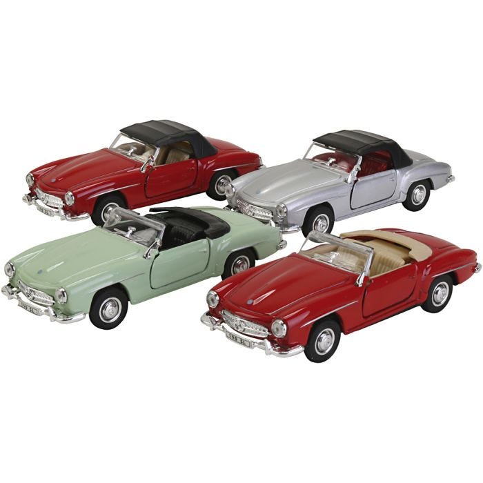 Mercedes-Benz 190 SL, stl. 11,5 cm, 4 st./ 1 förp.