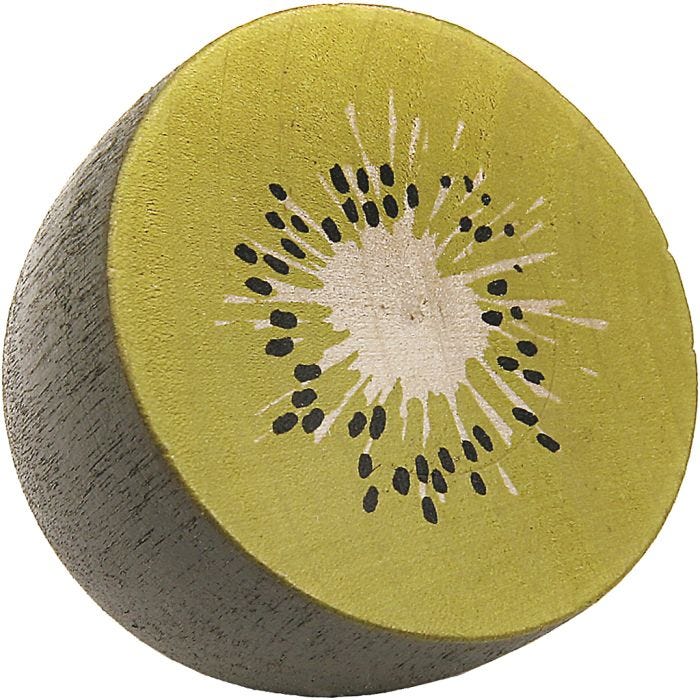 Leksaksmat av trä, Kiwi, 10 st./ 1 påse
