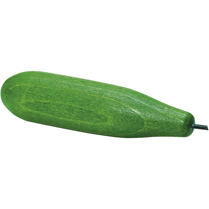 Leksaksmat av trä, Gurka, 10 st./ 1 påse