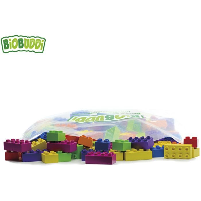 BIOBUDDI Byggklossar, Baspaket, 150 st./ 1 set