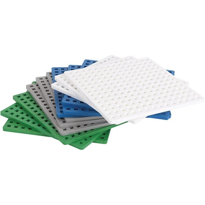 Plus Plus Basic-plattor, 4x3 st./ 1 set