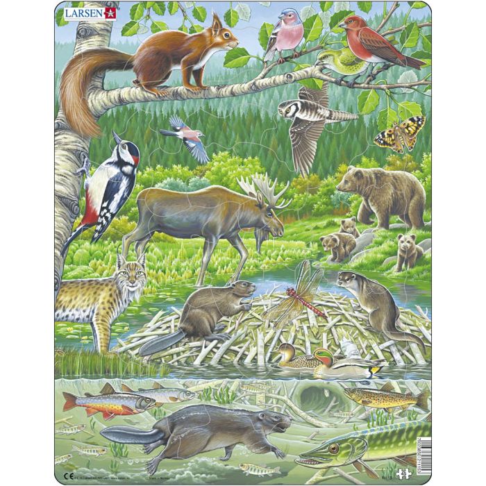 Pussel, Norge, stl. 28,5x36,5 cm, 45 brickor, 1 st.