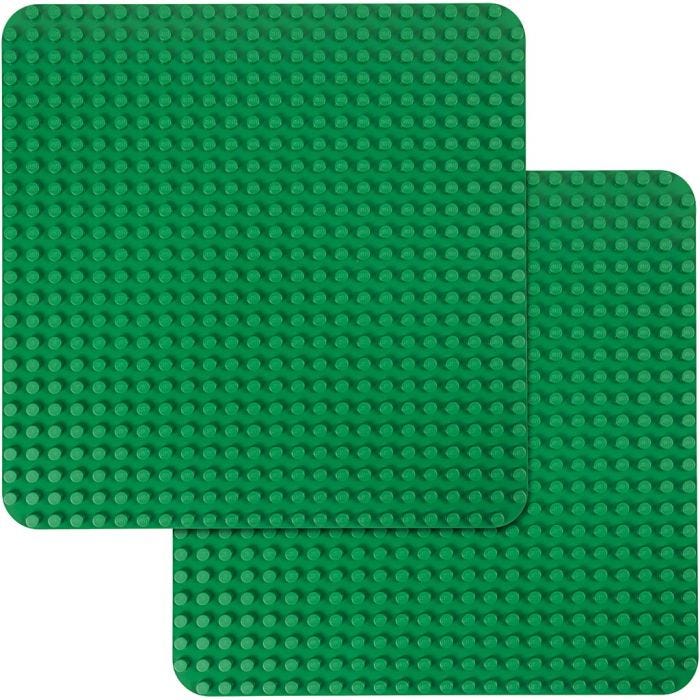 LEGO® DUPLO® Byggplatta, stl. 38x38 cm, grön, 2 st./ 1 förp.