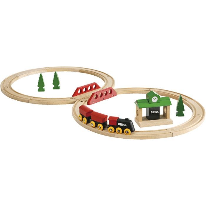 BRIO Klassisk 8-formad Tågbana, 22 st./ 1 förp.