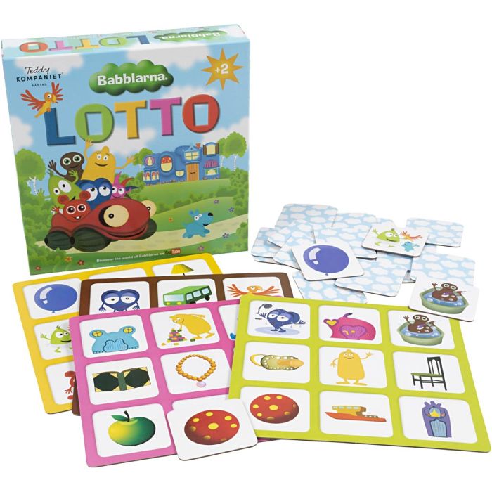 Babblarna Lotto, stl. 20x20 cm, 36 brickor, 1 set