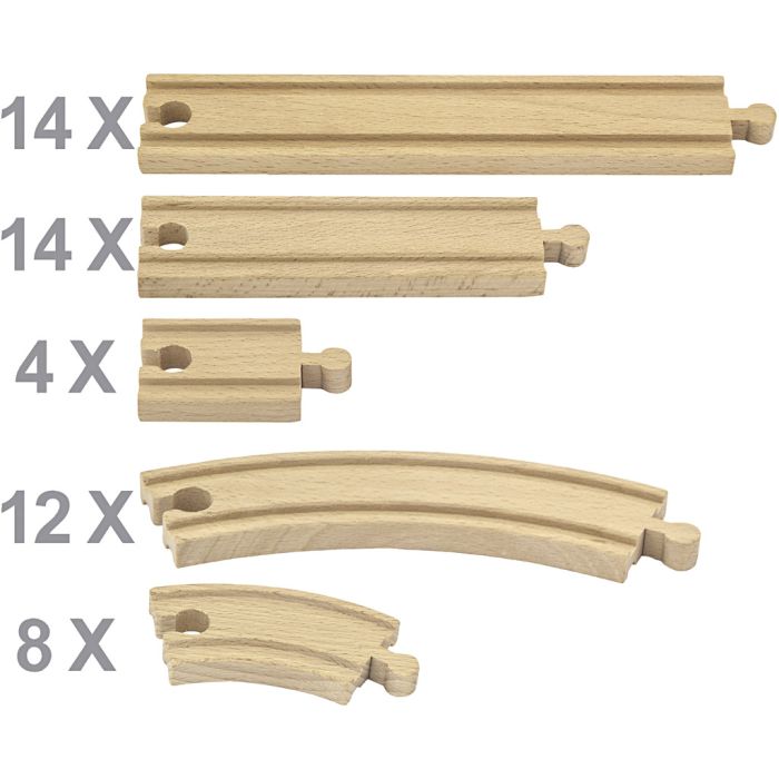 VIGA tågskenor, 52 delar/ 1 set