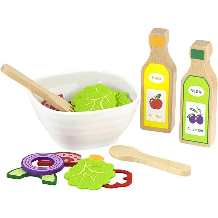 VIGA Salladsset, H: 65 mm, L: 42 cm, B: 24 cm, 36 delar/ 1 förp.