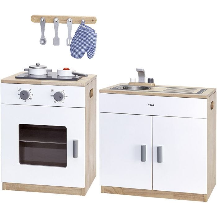 VIGA spis och diskbänk, H: 55 cm, D: 36, B: 40x65 cm, 2 delar/ 1 set