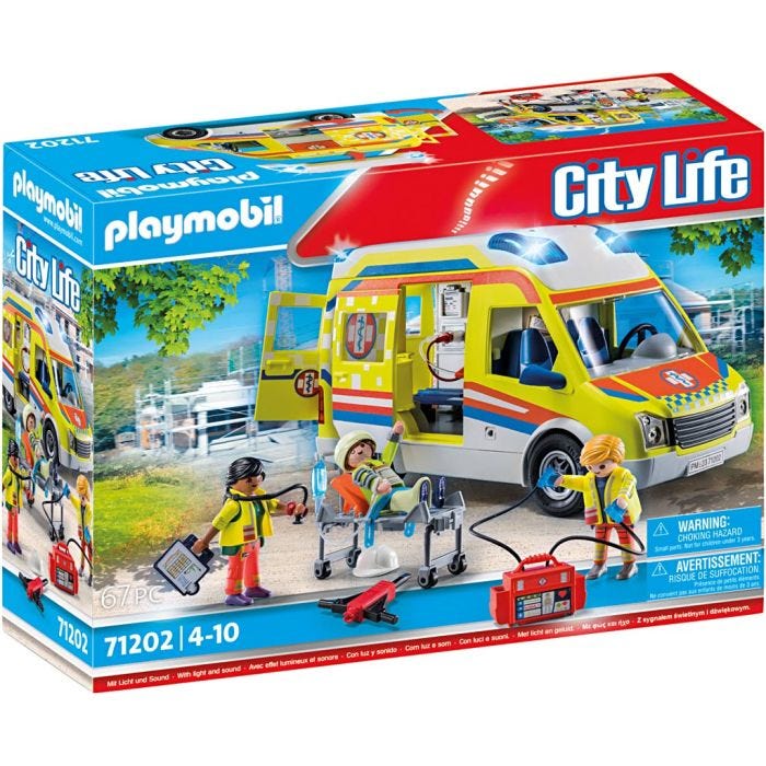 Playmobil Ambulans, stl. 27x13x15 cm, 1 set
