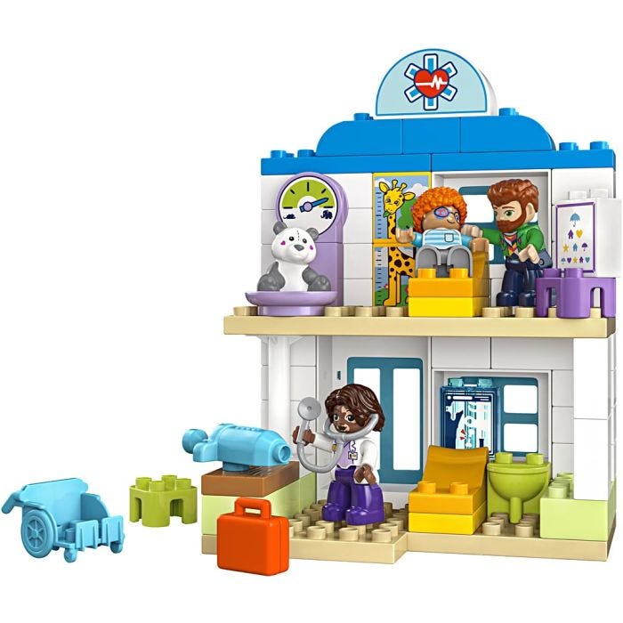 LEGO® DUPLO® Första besöket hos läkaren, 65 delar/ 1 förp.